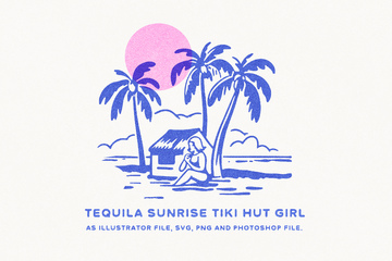 Tequila Sunrise Tiki Hut main product image by Nicky Laatz